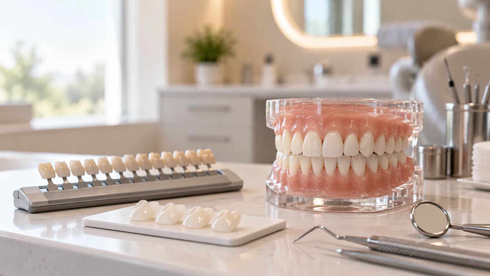 Ceramic Veneers and Shade Selection Suite at Agarwal Dental Clinic