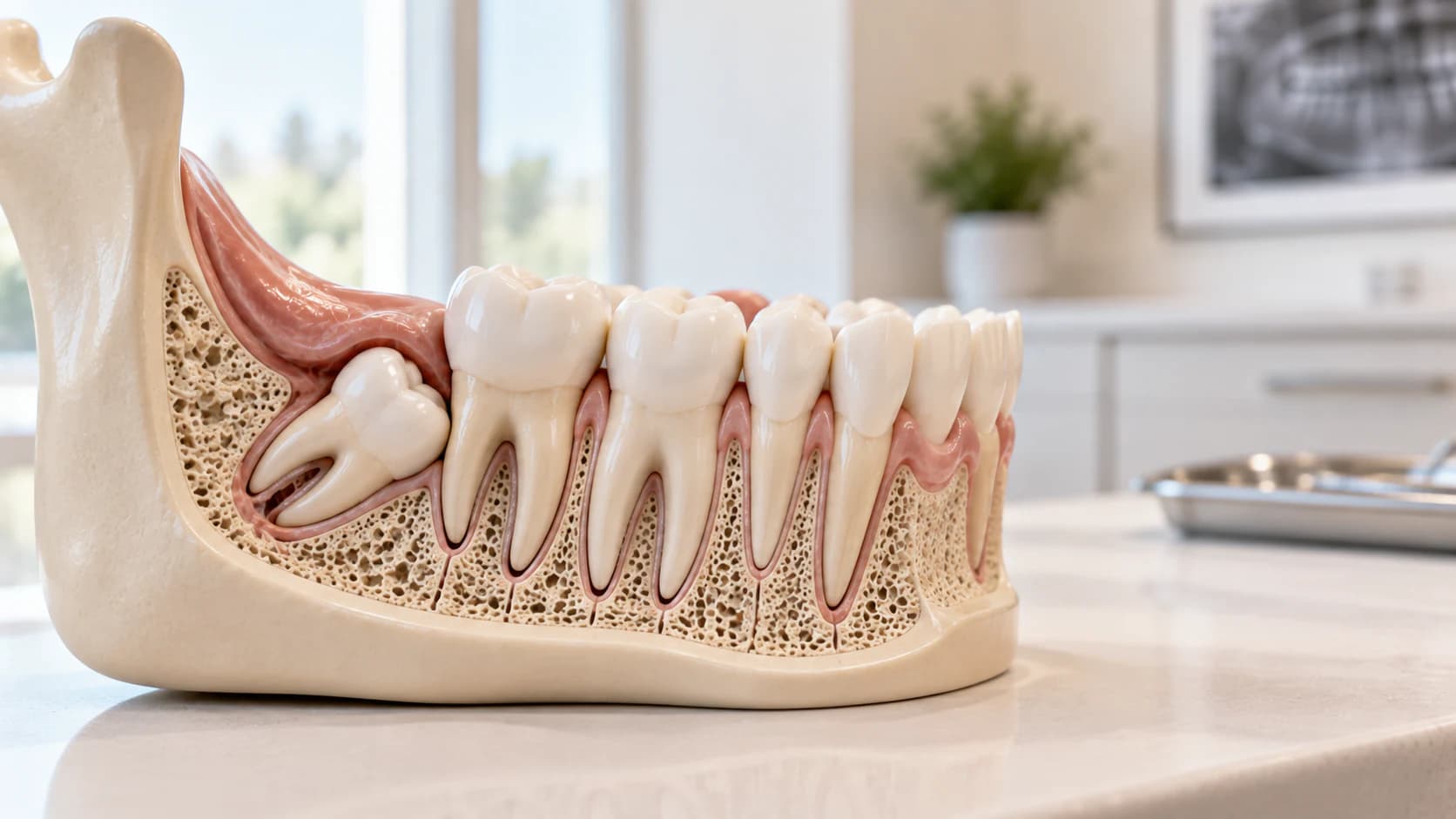 Oral Surgery Anatomical Demonstration Model and Sterile Clinical Setting at Agarwal Dental Clinic