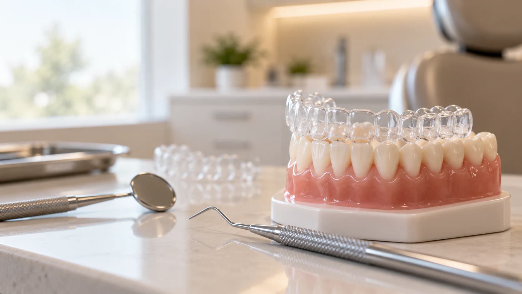 Clear Aligner Staging and Orthodontic Model at Agarwal Dental Clinic